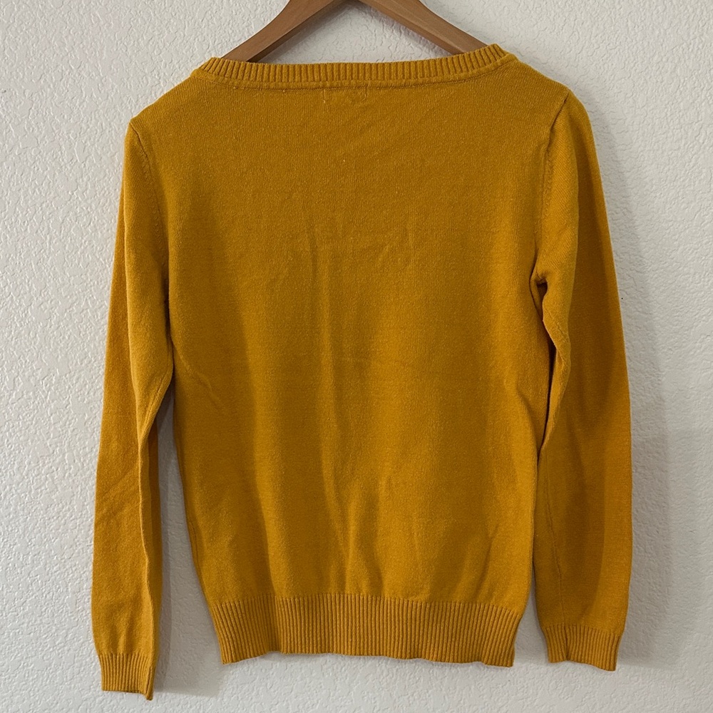 BONGO Mustard Sweater with Tiger Design - Picture 5 of 5